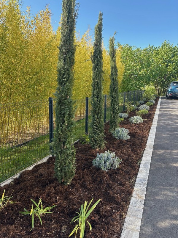 Réalisation d’un massif avec plantations à Nemours, Seine et Marne